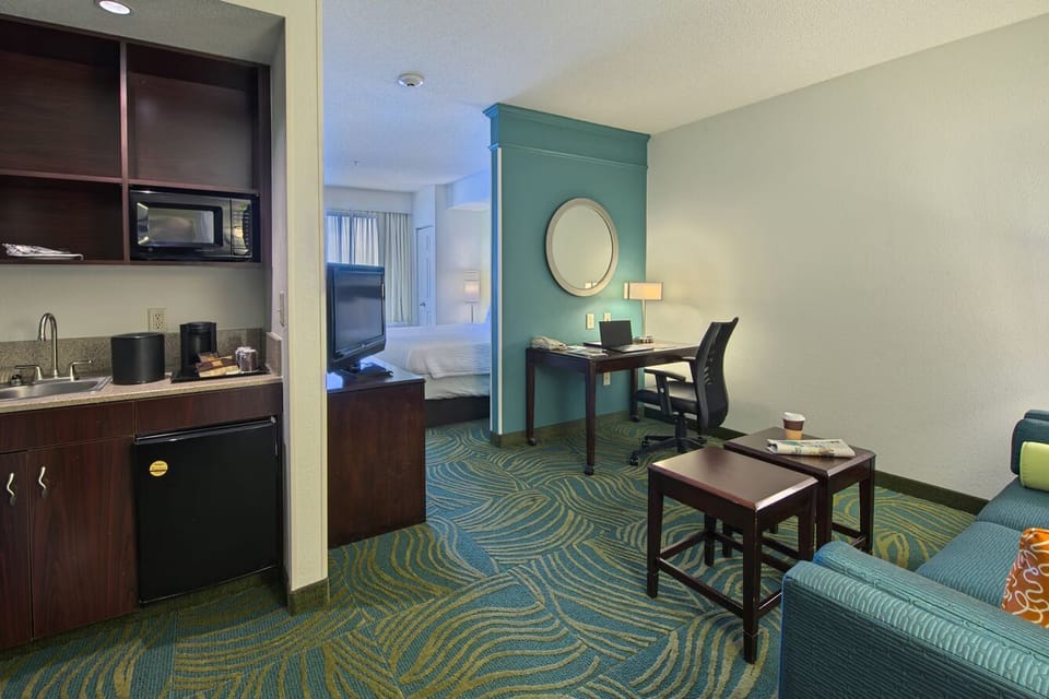 Enjoy extra space with an easy kitchenette-to-bedroom flow.
