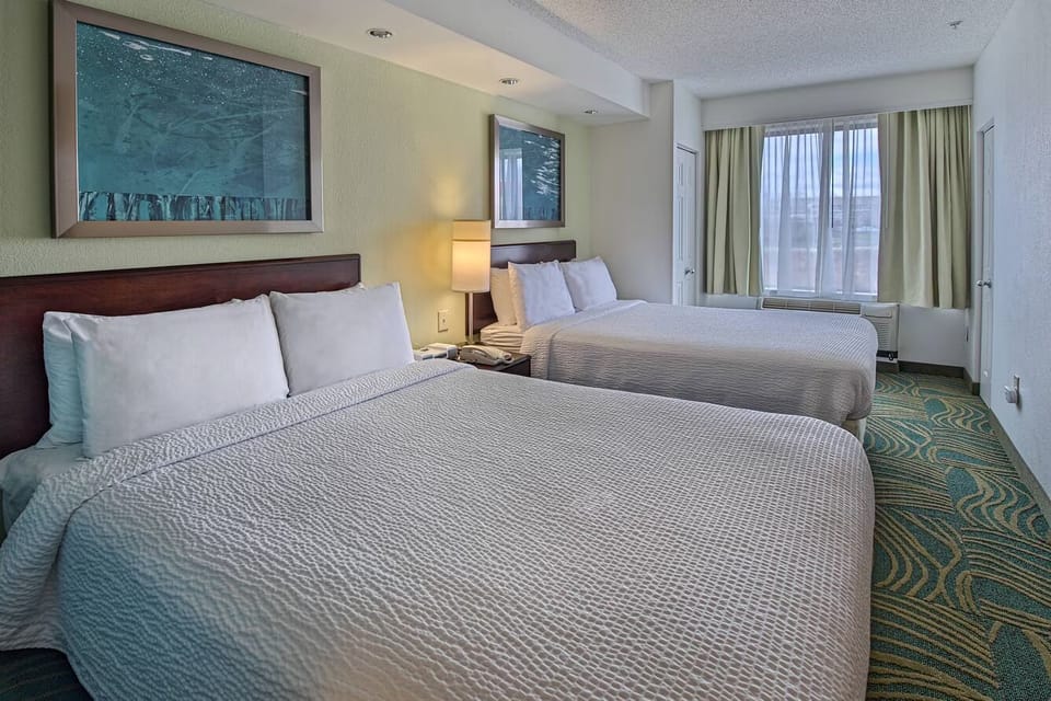 Sink into two plush beds for restful, quiet nights.