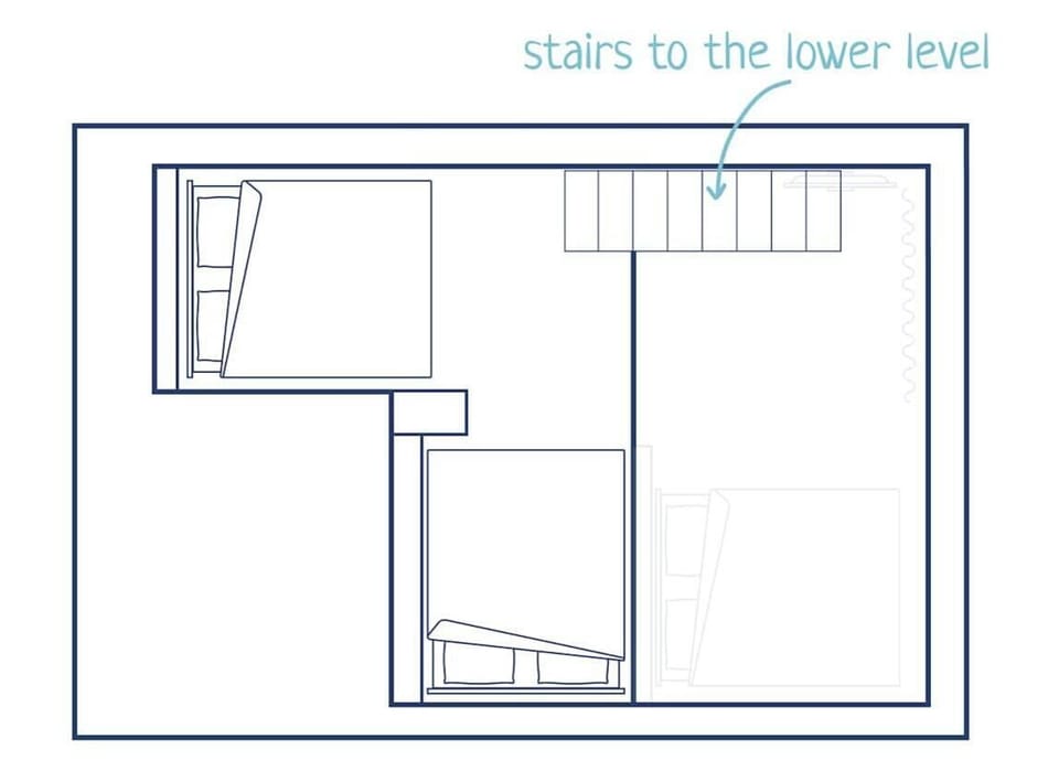 Floor plan of the upper floor