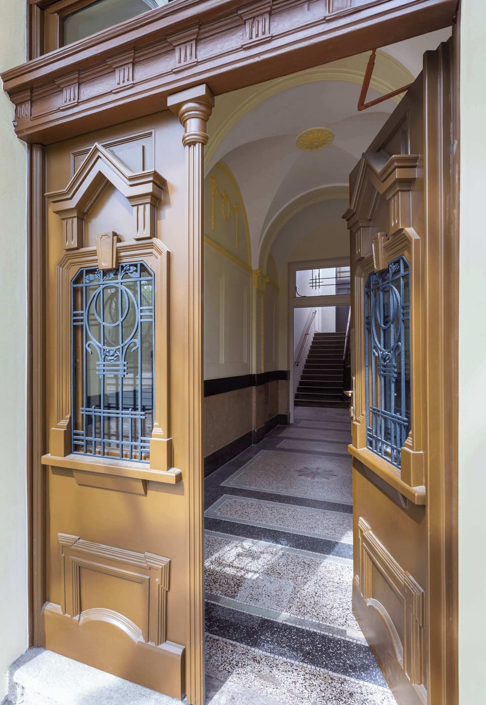 Entrance to the building