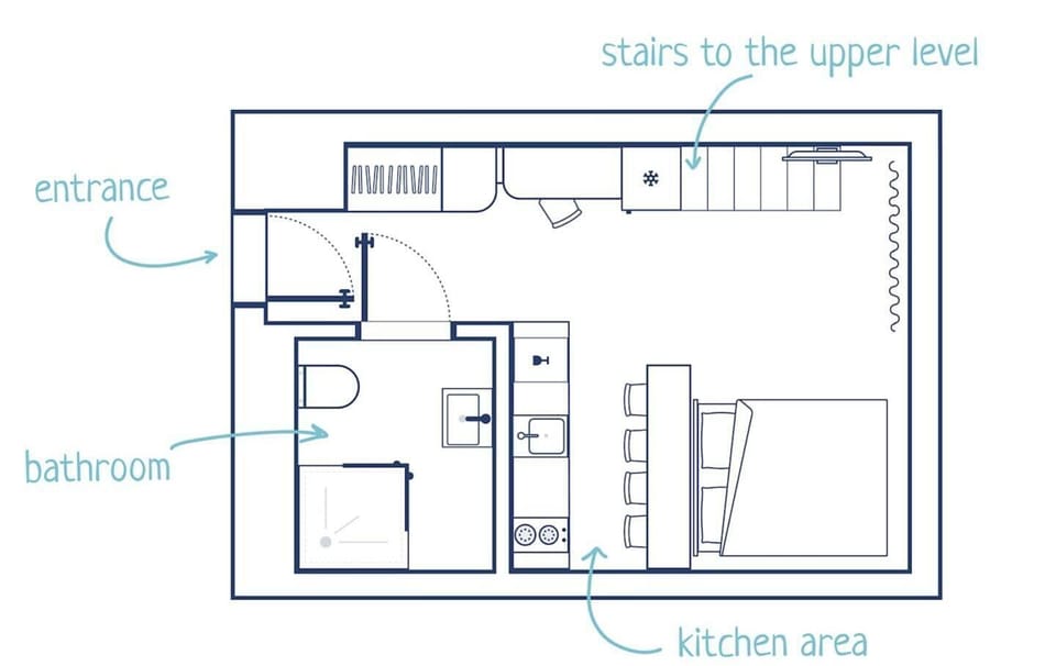 Floor plan of the lower floor