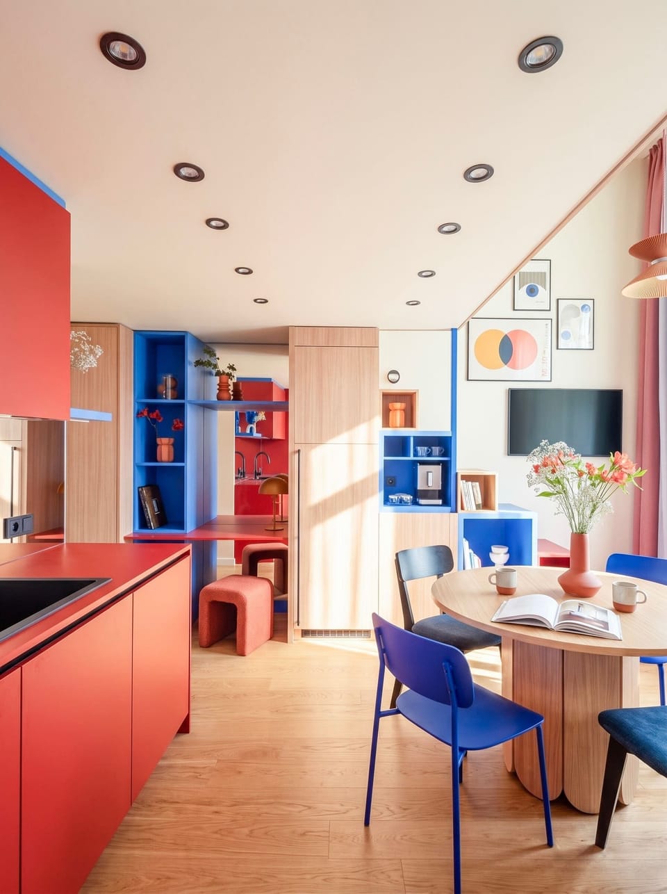 Kitchen and dining table