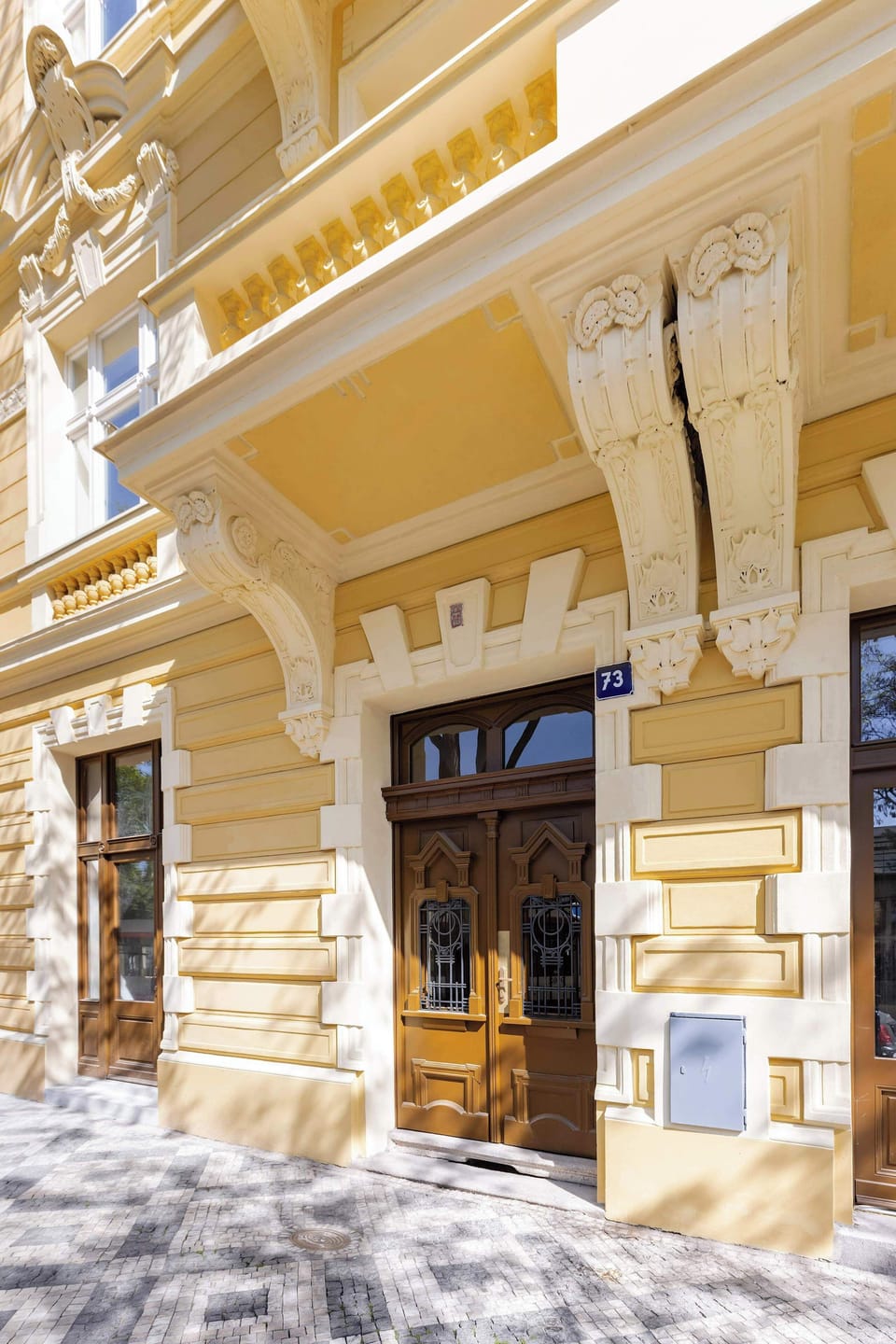 Entrance to the building