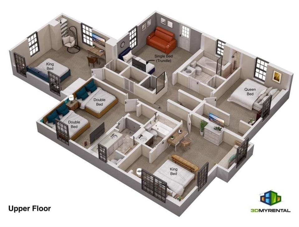 Villa, Multiple Bedrooms | Floor plan