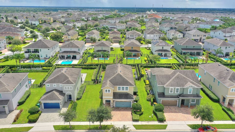 Aerial view home front facing