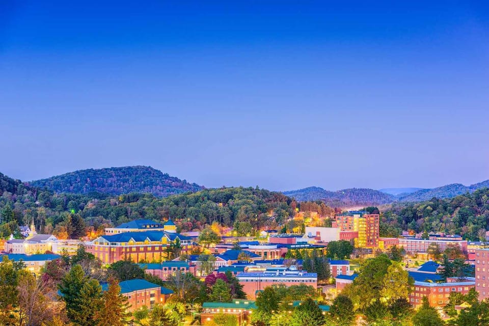 The town of Boone NC