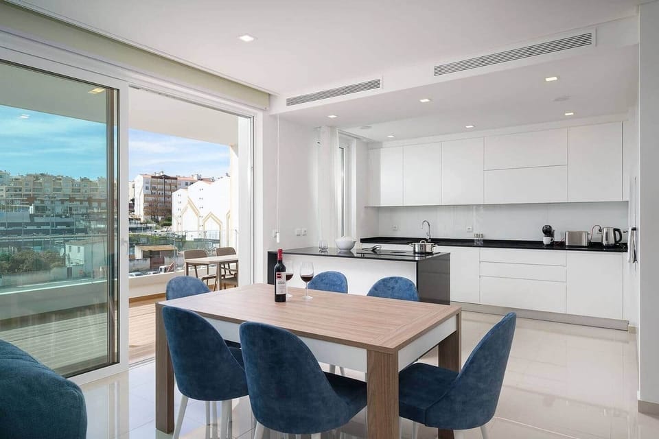 Dining area and kitchen