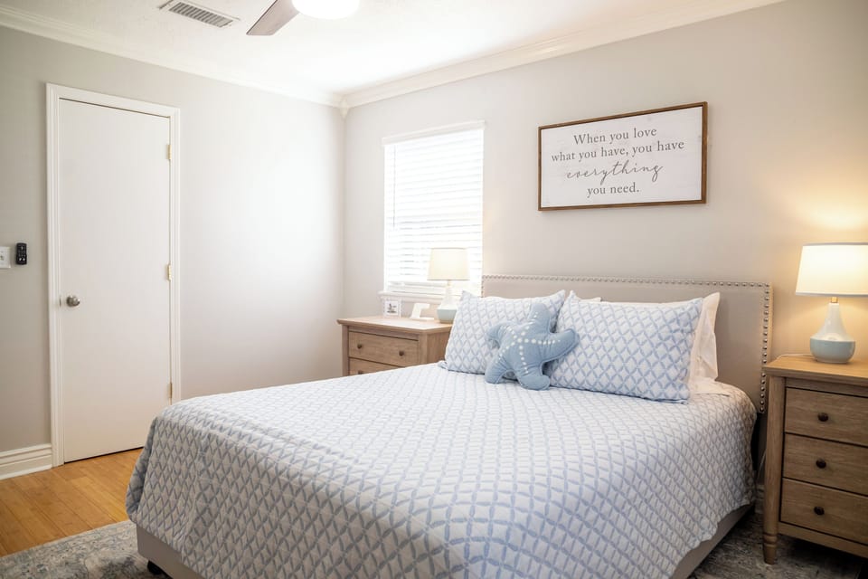 Bedroom #1 with smart TV