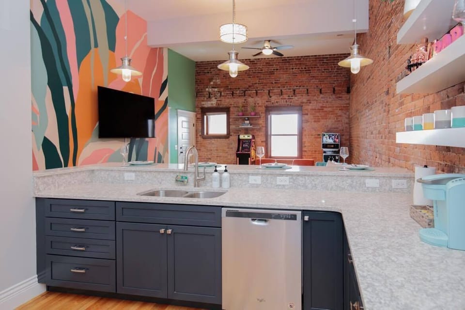 Step into our open-concept kitchen where you can cook and still socialize.
