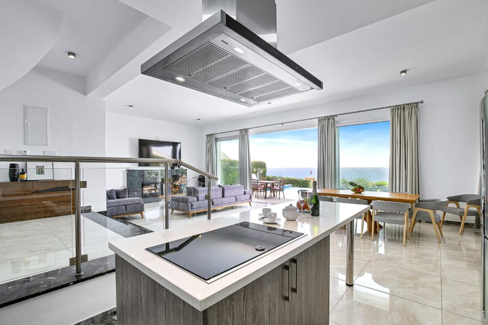 Luxury Villa, Sea View | Private kitchen | Espresso maker, coffee/tea maker, fridge, microwave