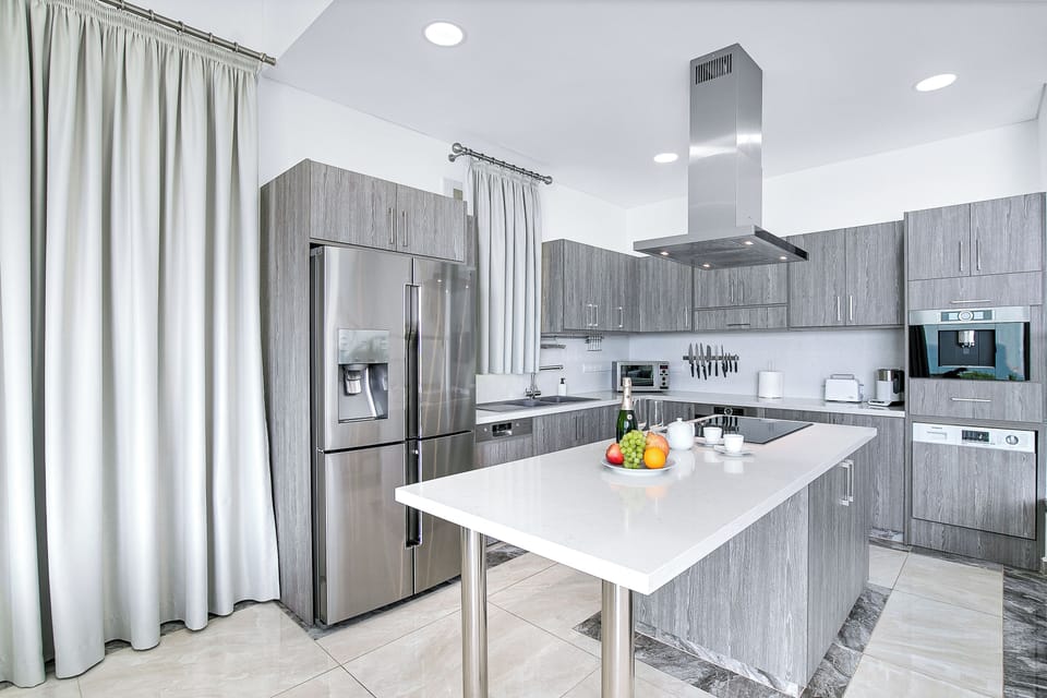 Luxury Villa, Sea View | Private kitchen | Espresso maker, coffee/tea maker, fridge, microwave