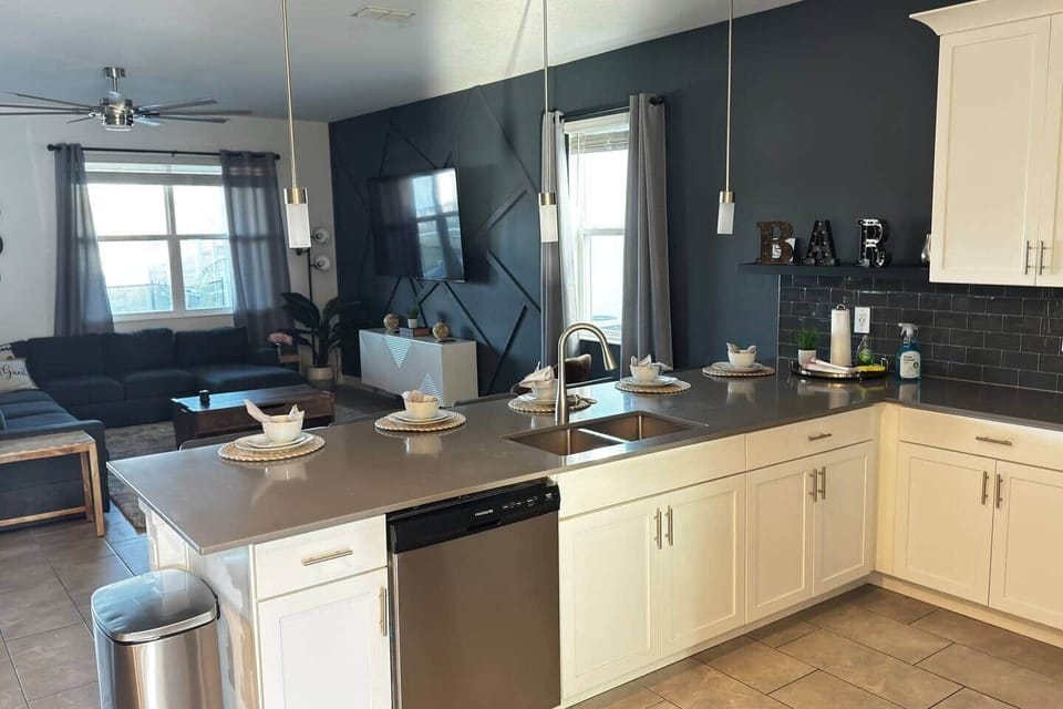 Kitchen and Living Room