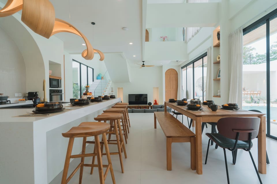 Luxury Villa, 5 Bedrooms, Private Pool | Private kitchen | Fridge, oven, stovetop, highchair