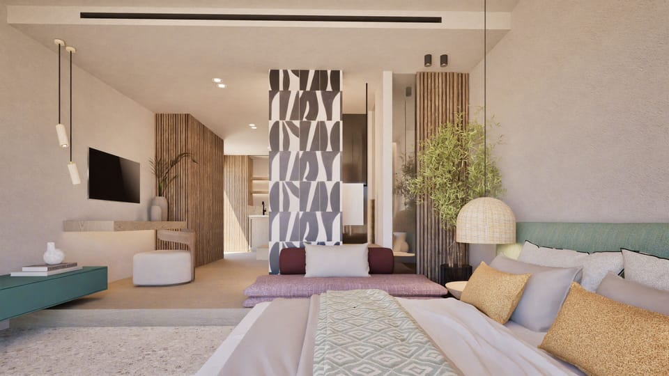 Family Suite with Private Pool Sea View | Blackout drapes, free WiFi, bed sheets