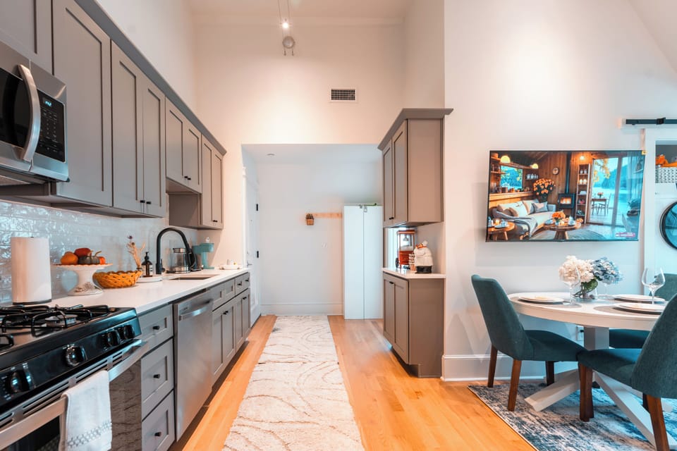 Spacious layout lets you cook, chat, and connect freely with family or friends
