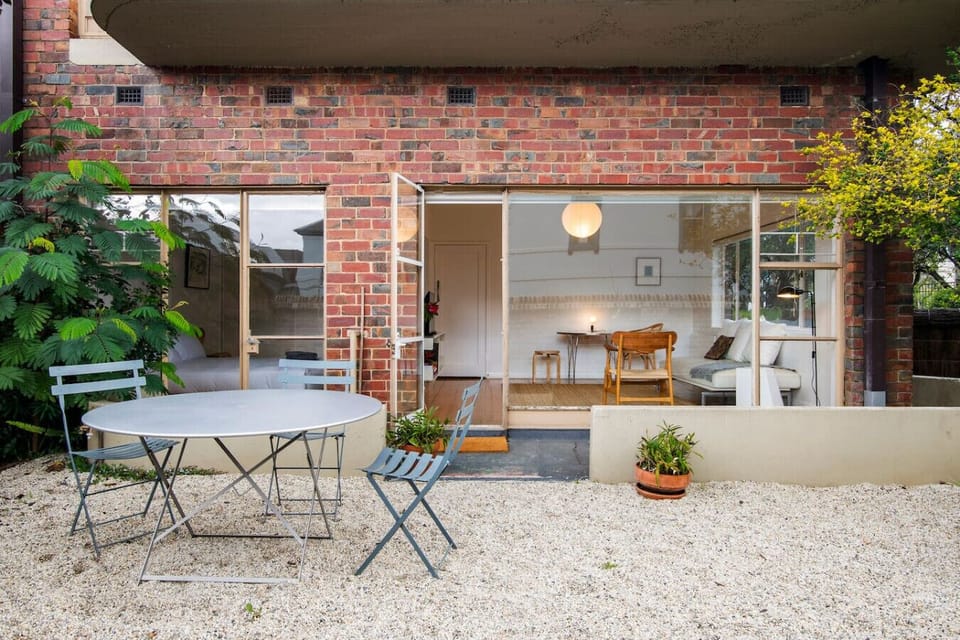 The unit has a large private garden where you can soak up the sun