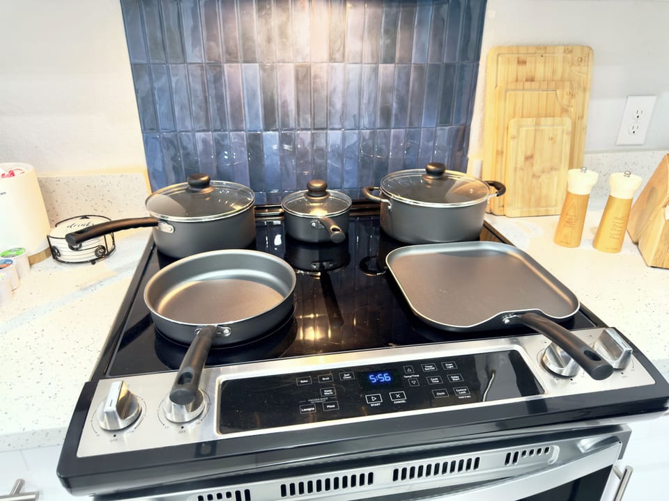 Fully stocked kitchen 