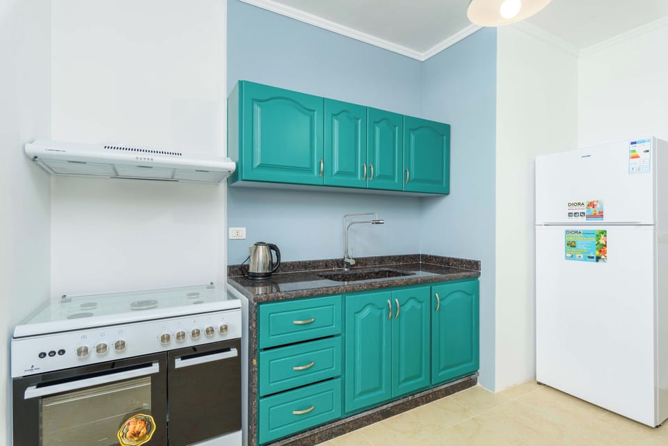 Apartment, 2 Bedrooms, Kitchen, City View | Private kitchen | Full-size fridge, microwave, oven, stovetop
