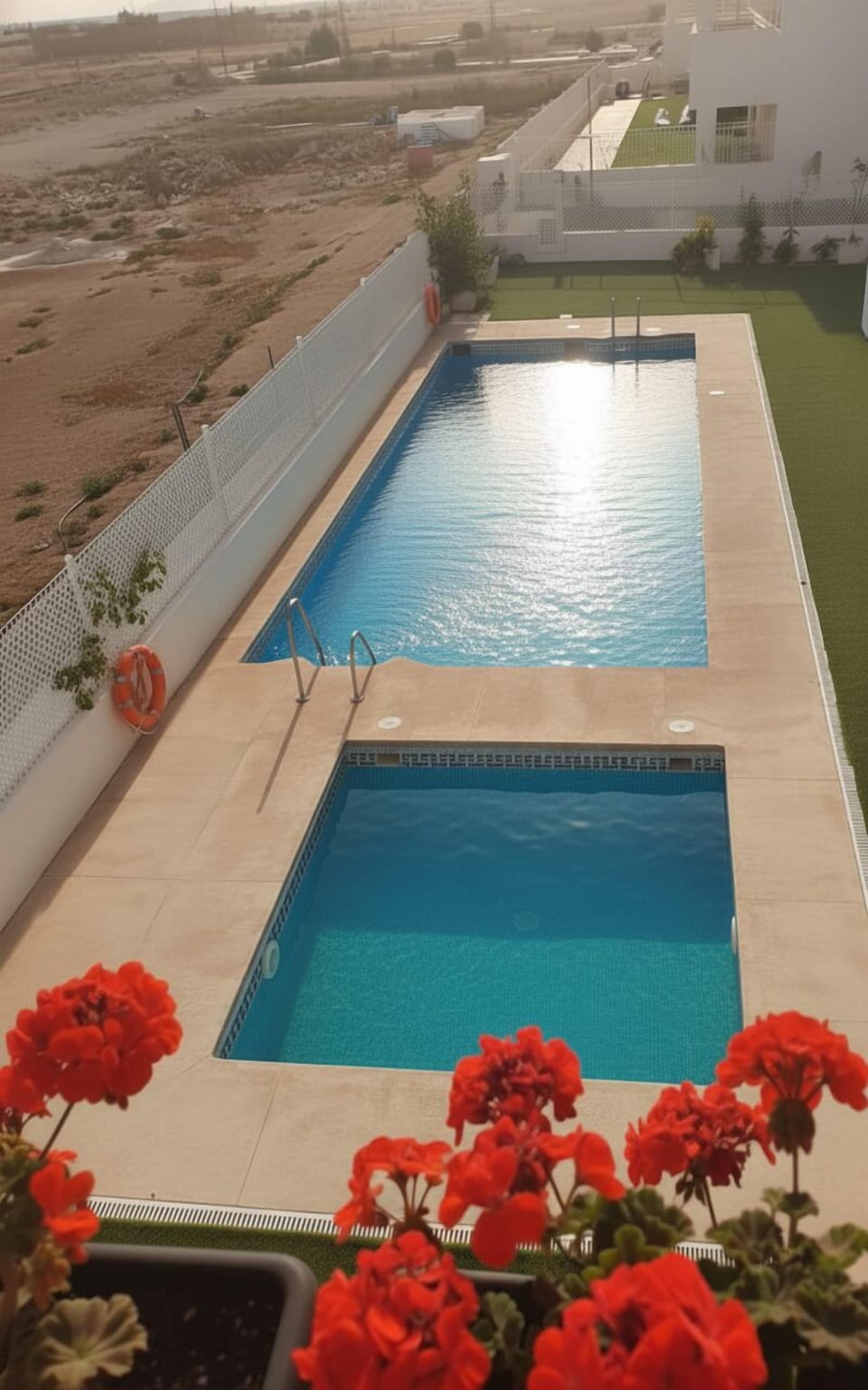 Sunlit Pool Terrace