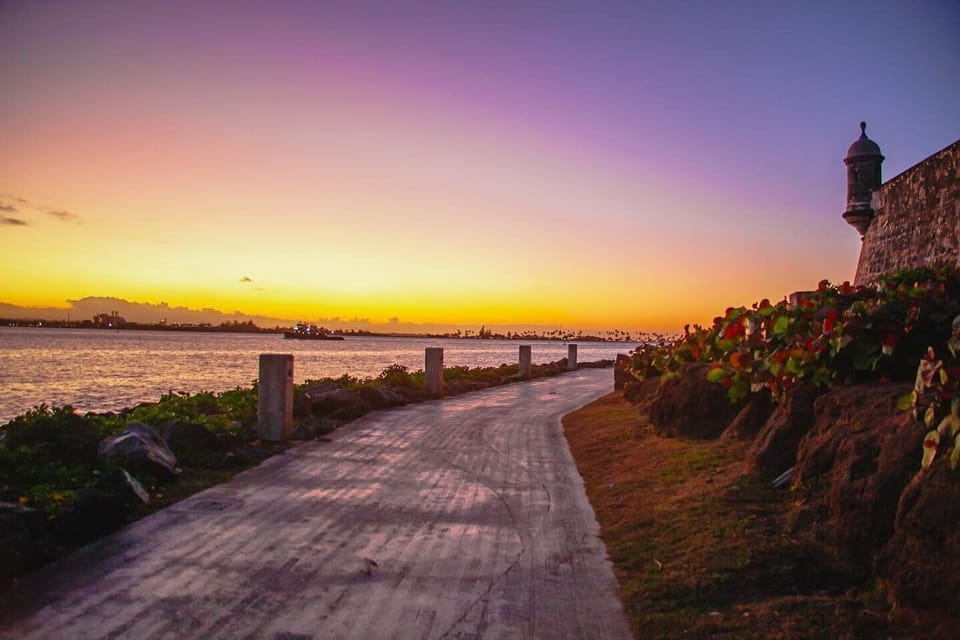 Walking trail in El Morro at Old San Juan