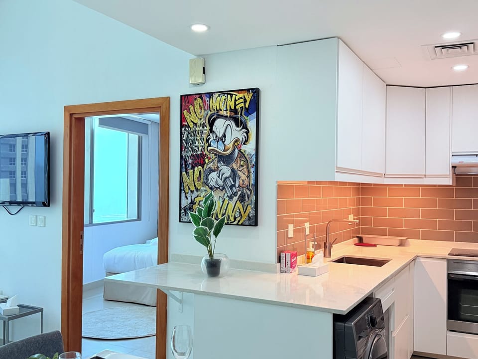 City Apartment, 2 Bedrooms, Sea View | Private kitchen | Eco-friendly cleaning products