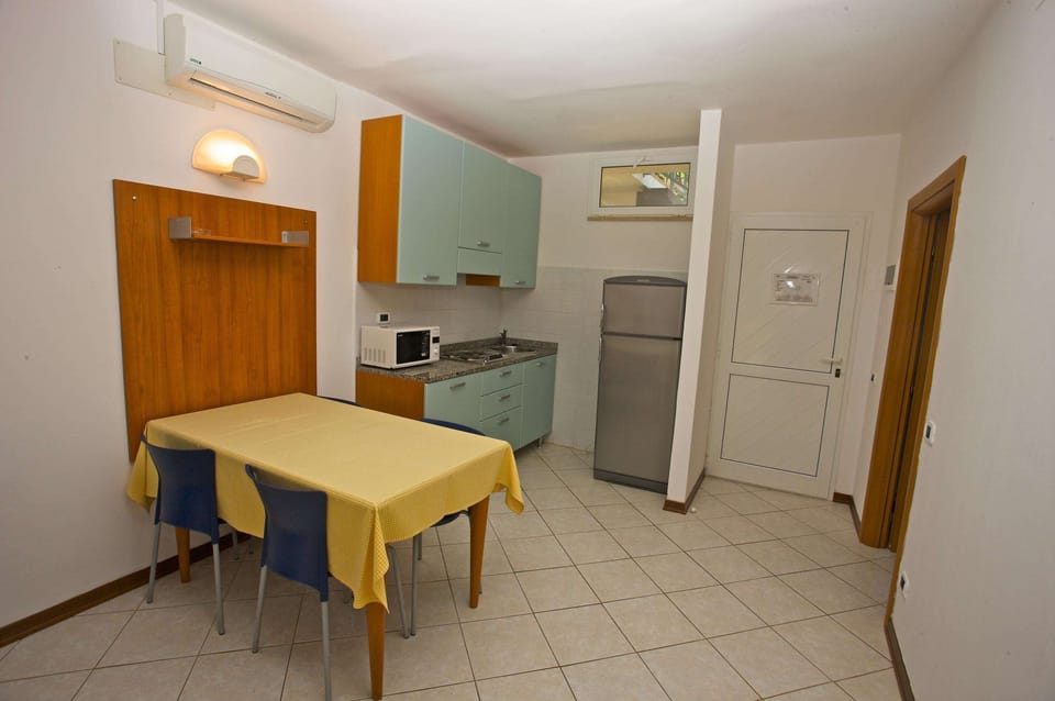 Classic Apartment, 1 Bedroom, Balcony | Private kitchenette | Full-size fridge, microwave, stovetop, electric kettle