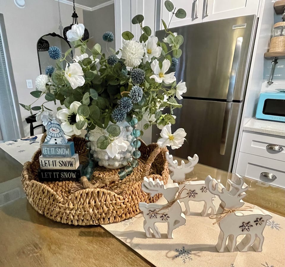 Decorated for my Christmas guests