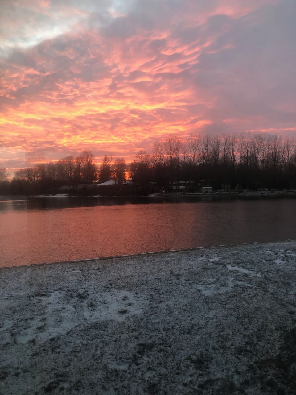 Winter sunset
