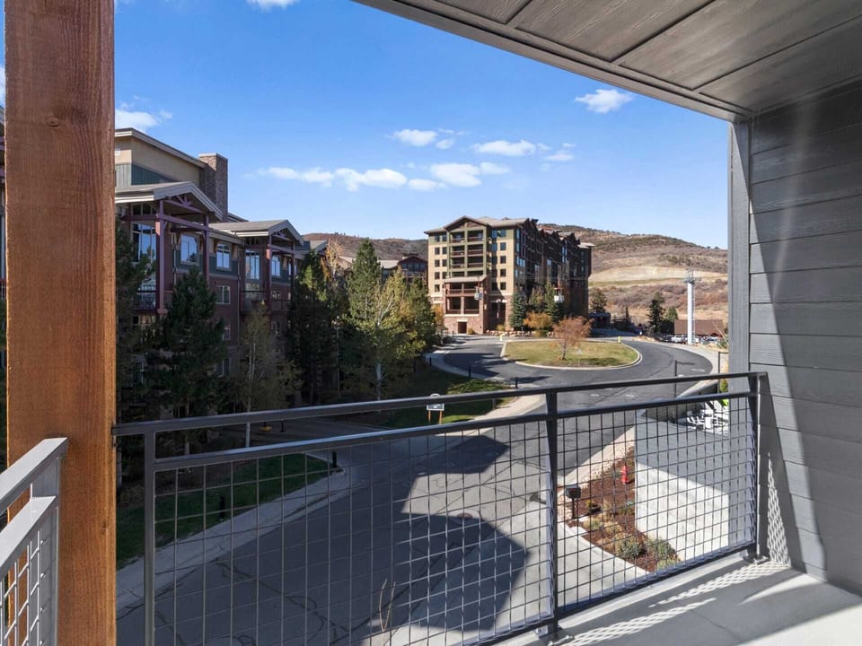 Large private balcony off the queen bedroom