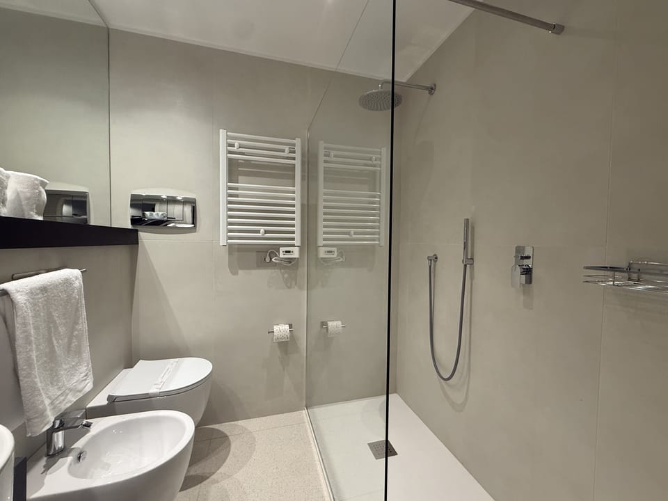 Classic Double Room | Bathroom | Shower, free toiletries, hair dryer (on request), bidet