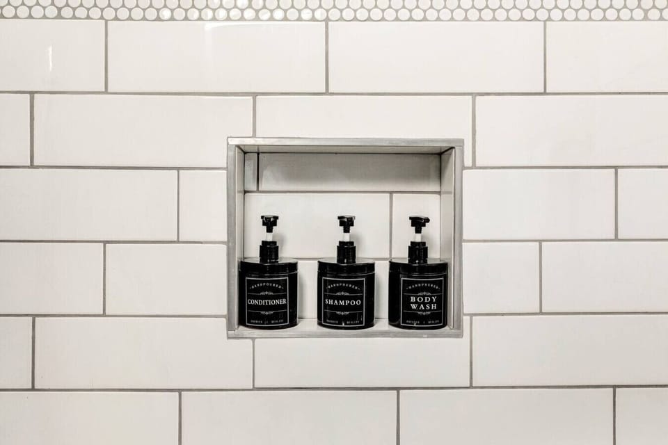 Indulge in a spacious, skylit ensuite with tiled shower, luxury showerhead, shower/tub combo, and ample vanity storage. Exclusively connected to the master bedroom on the 2nd floor.