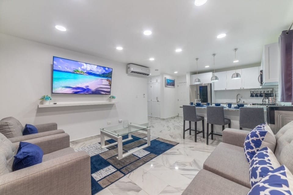 Luxury Condo | Living area | Computer monitors