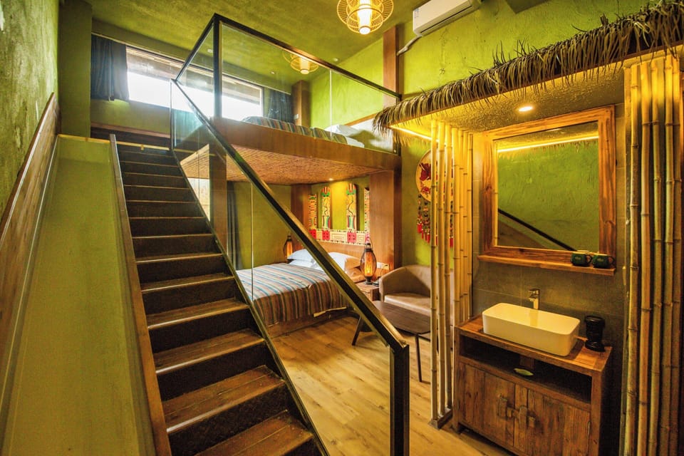 Family Twin Room, City View | Minibar, desk, laptop workspace, blackout drapes