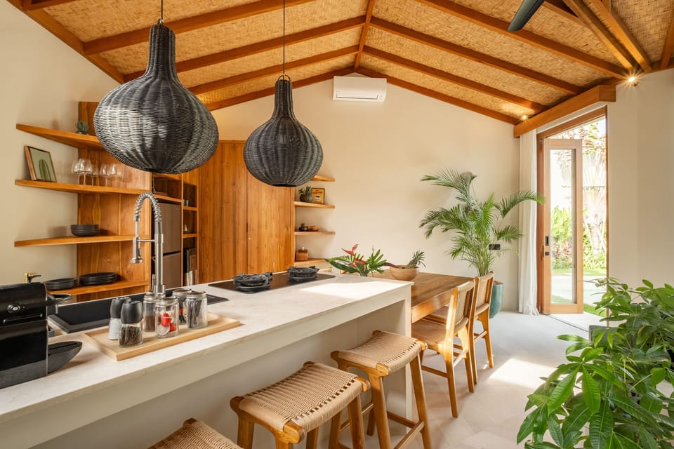 Deluxe Villa, Patio, Pool View | Private kitchen | Electric kettle