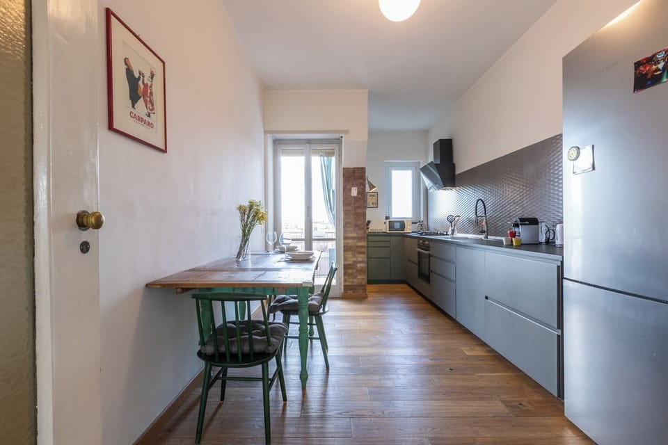 Basic Apartment | Private kitchen | Espresso maker, electric kettle, toaster