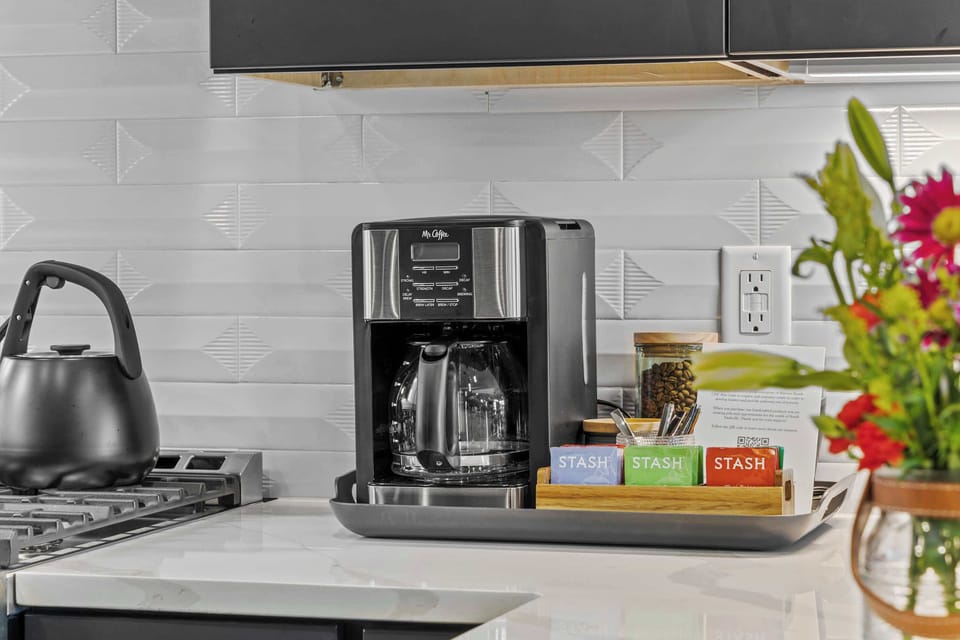 Coffee Station with Starter Round of Beans, Creamer and Sweetener