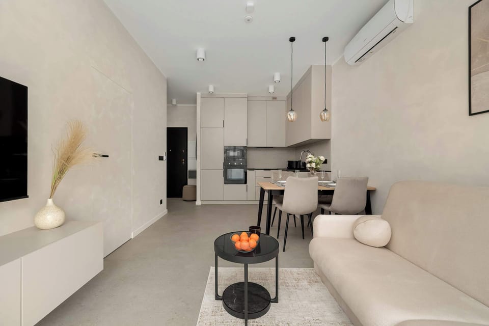 The elegant living room perfect for both relaxation and entertainment.