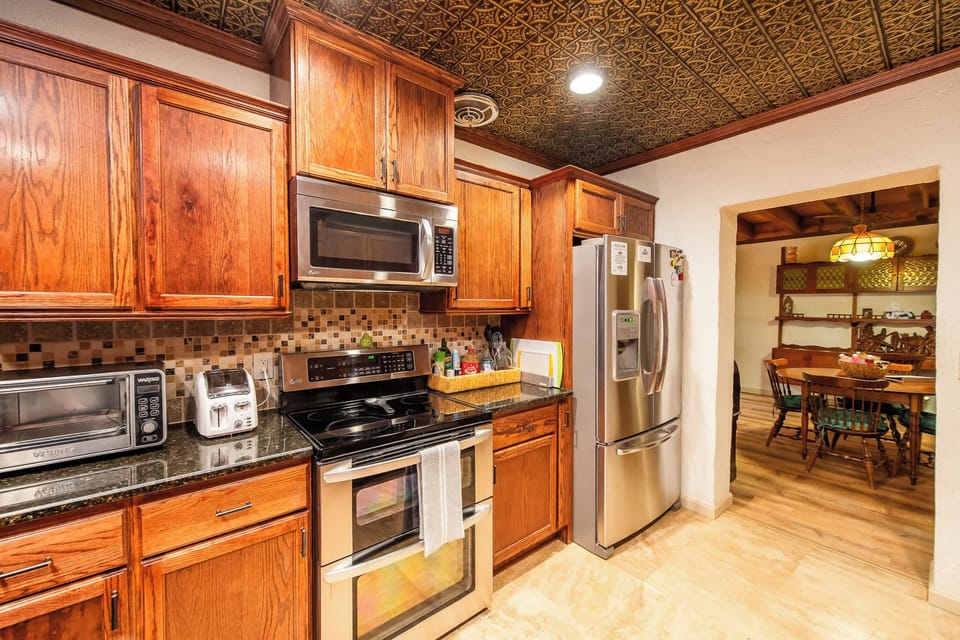 Whip up a delicious meal in the kitchen.