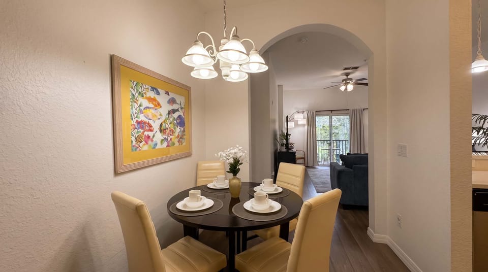Dining table with seating for 4