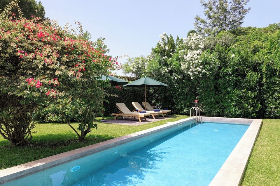 The refreshing waters of the pool.