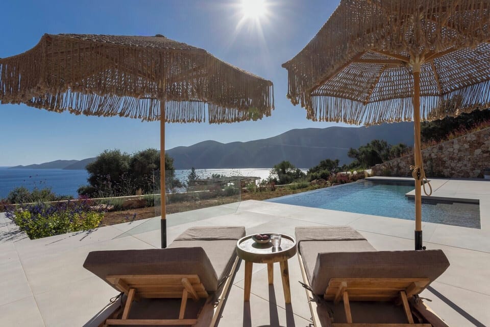 An idyllic scene at Limaro's guesthouse pool area.