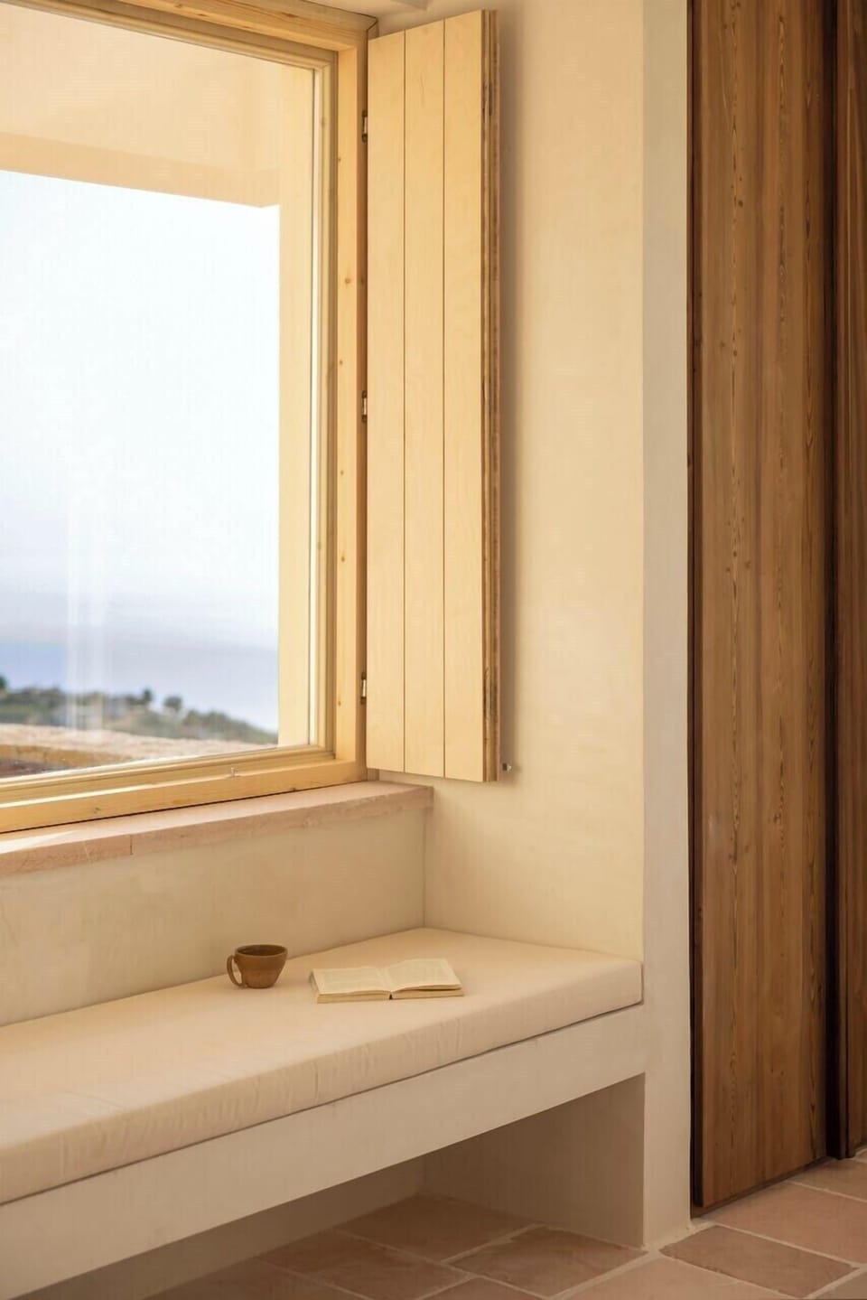 Its window seat offers glorious views out to sea.