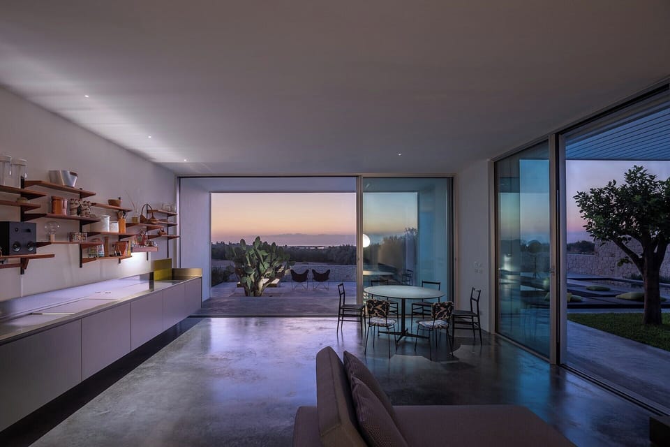 Sleek contemporary design with a warm welcoming atmosphere.