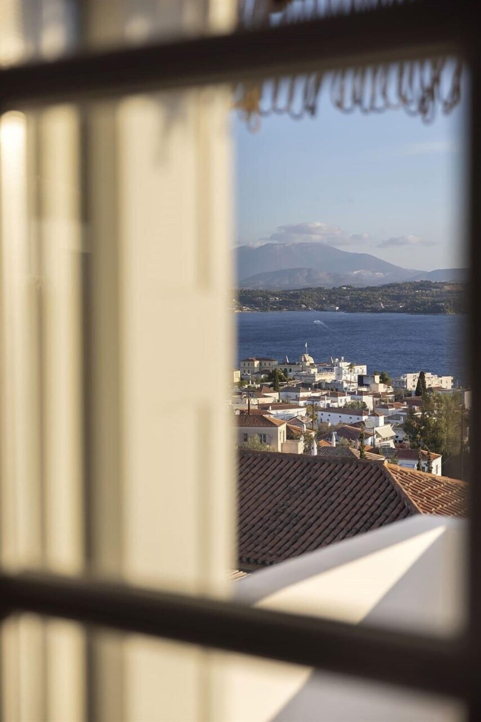 Its views out over Spetses Town and the sea.