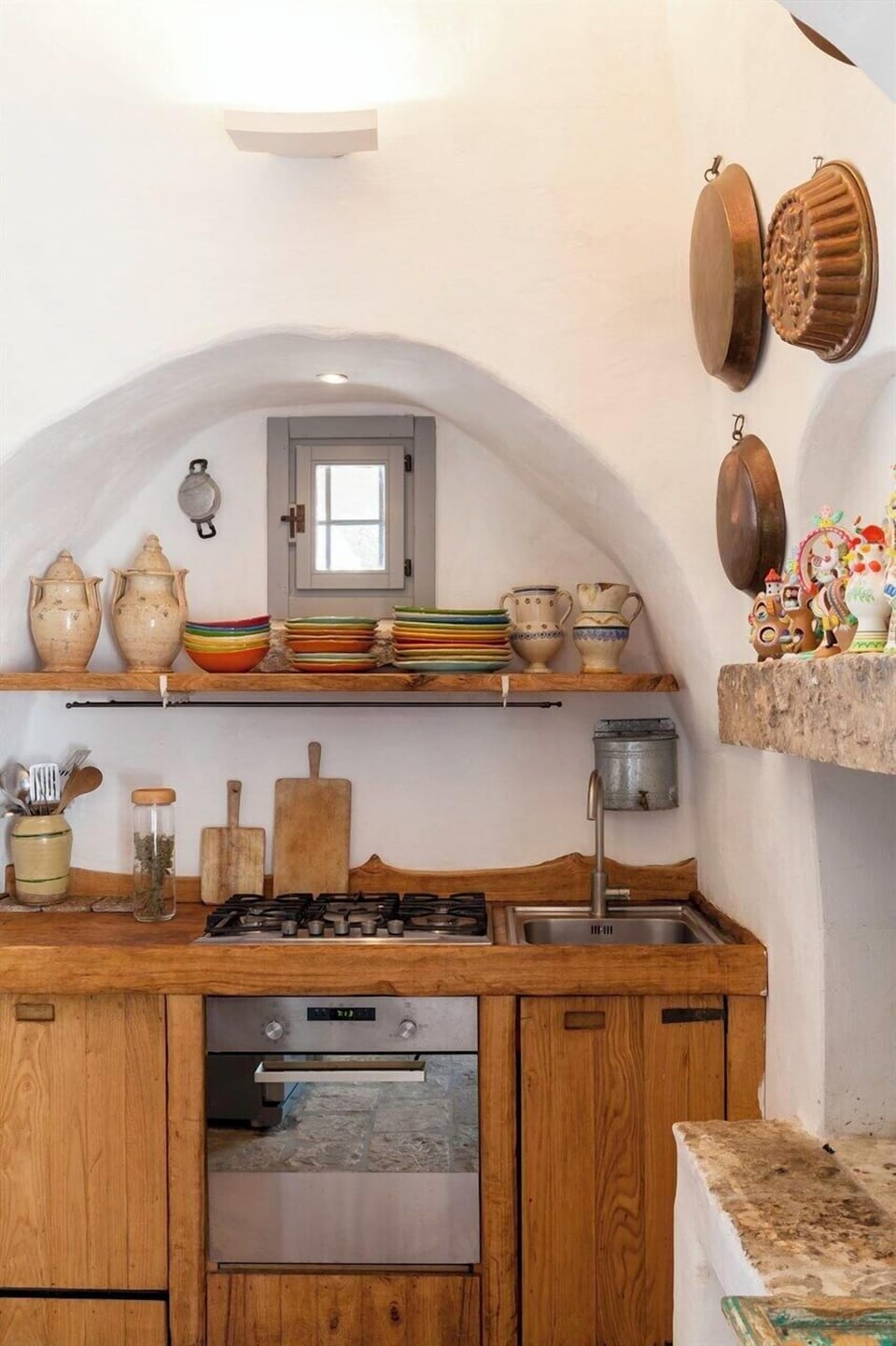 The kitchen. 
