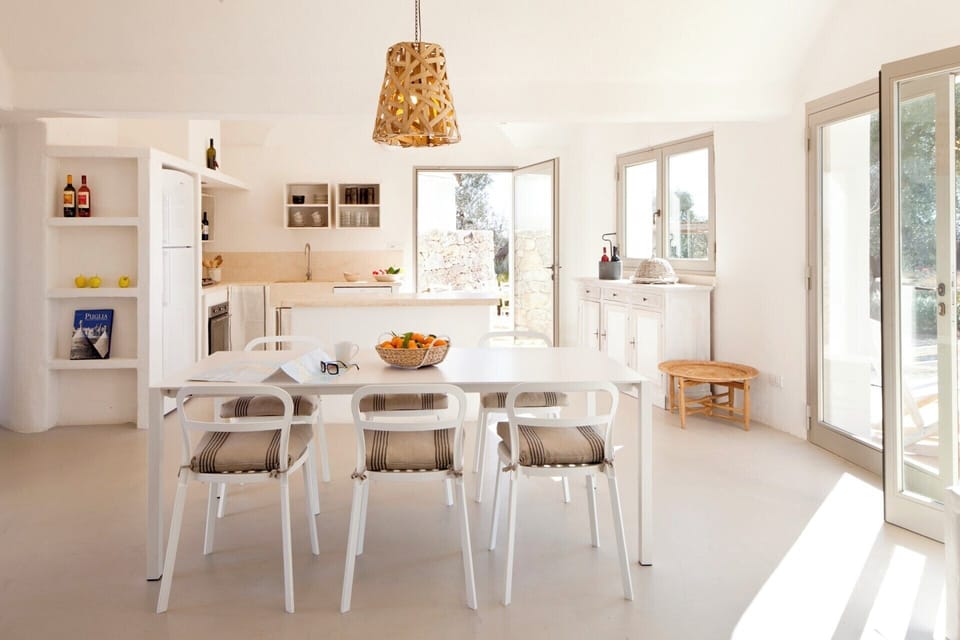 Looking towards to the kitchen-diner from the living area.