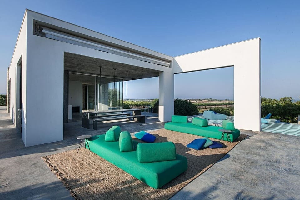 Part of the new lounge area near the pool.