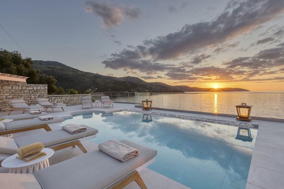 Time for a sunset swim before the evening's fun begins.