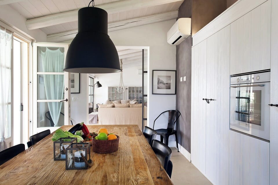 Looking from the kitchen-diner towards the living area.