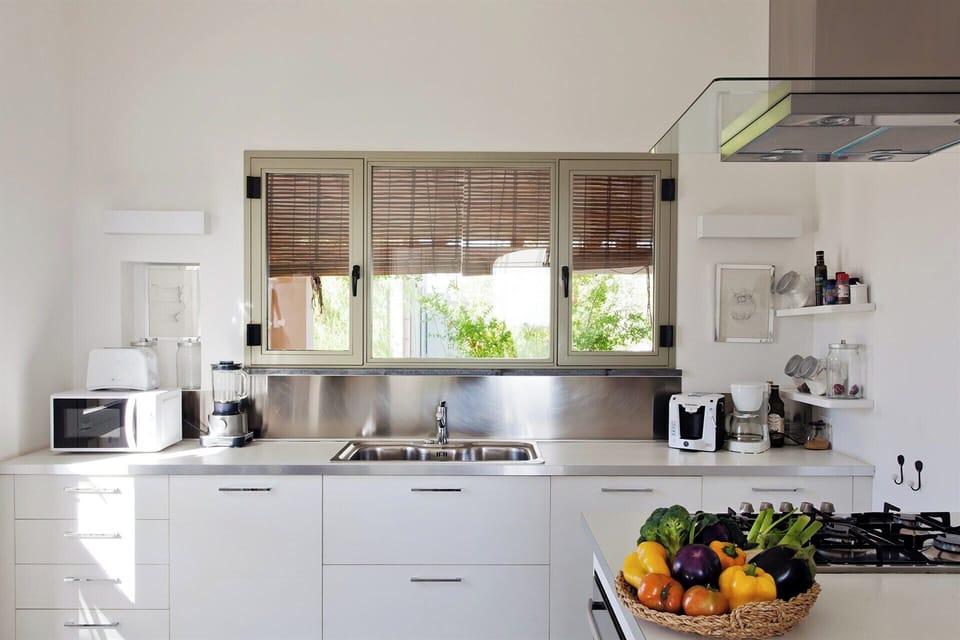 The high spec. functional kitchen.